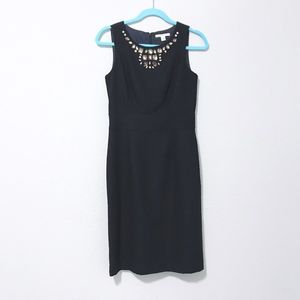 Banana Republic Embellished Black Wool Dress 2